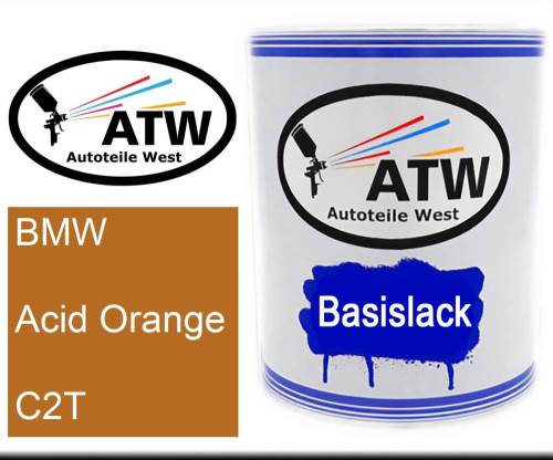 BMW, Acid Orange, C2T: 1L Lackdose, von ATW Autoteile West.